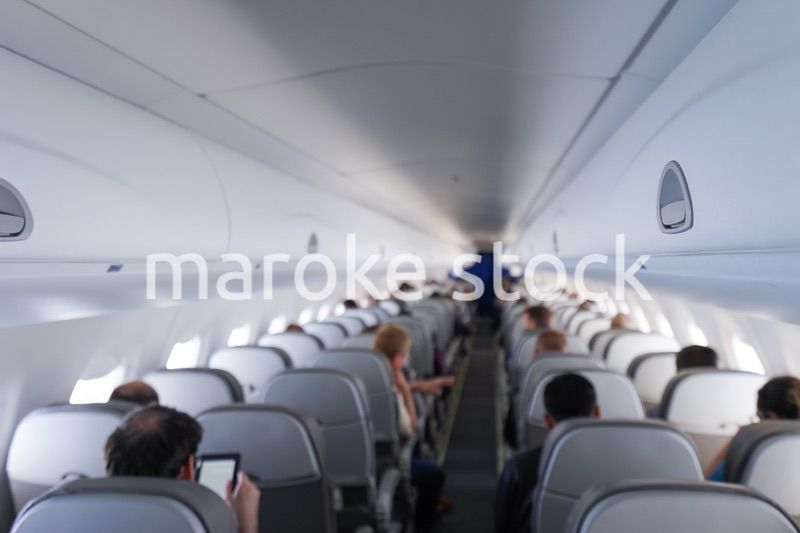 飛行機のキャビン