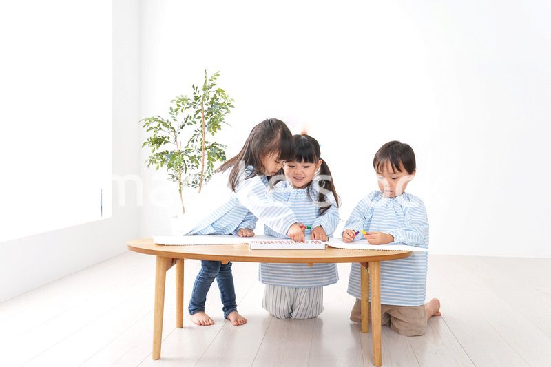 Children playing with friends