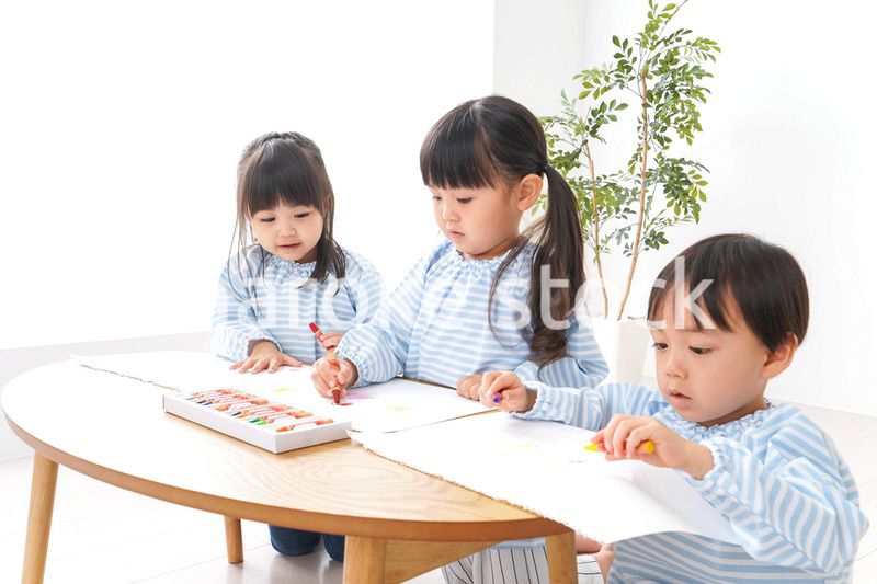 Children playing with friends