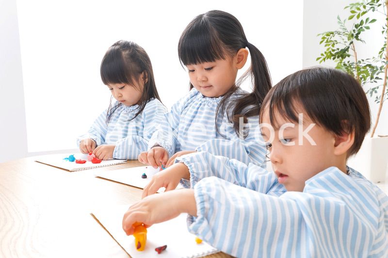 Children playing with friends