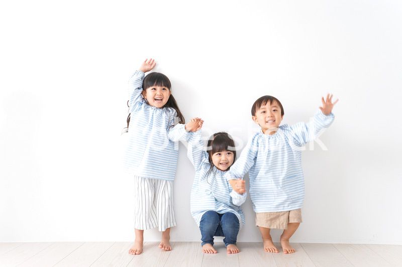 Children playing with friends