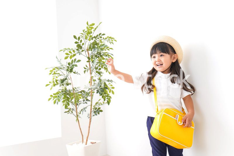 幼稚園に行く女の子