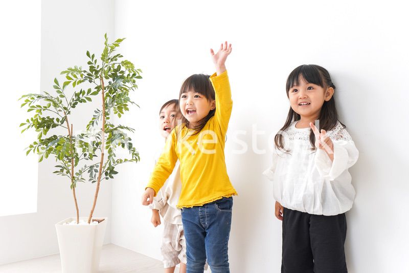Children playing with friends