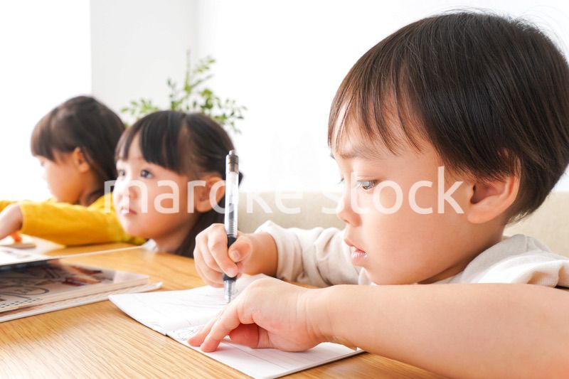 Children playing with friends