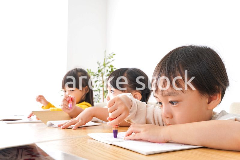 Children playing with friends