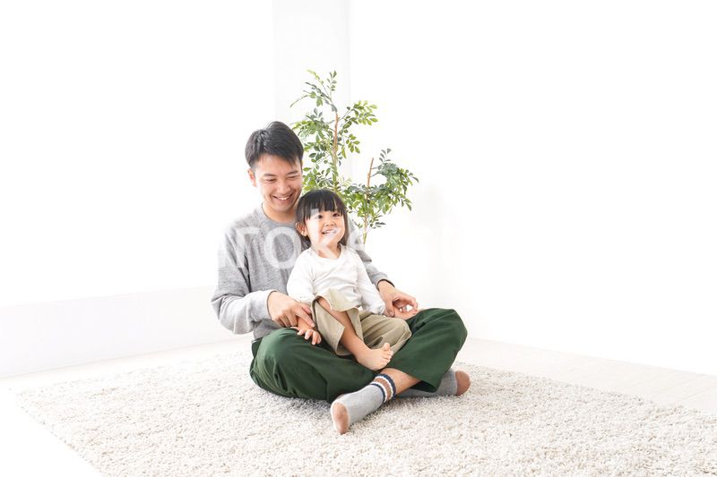 女の子とお父さん