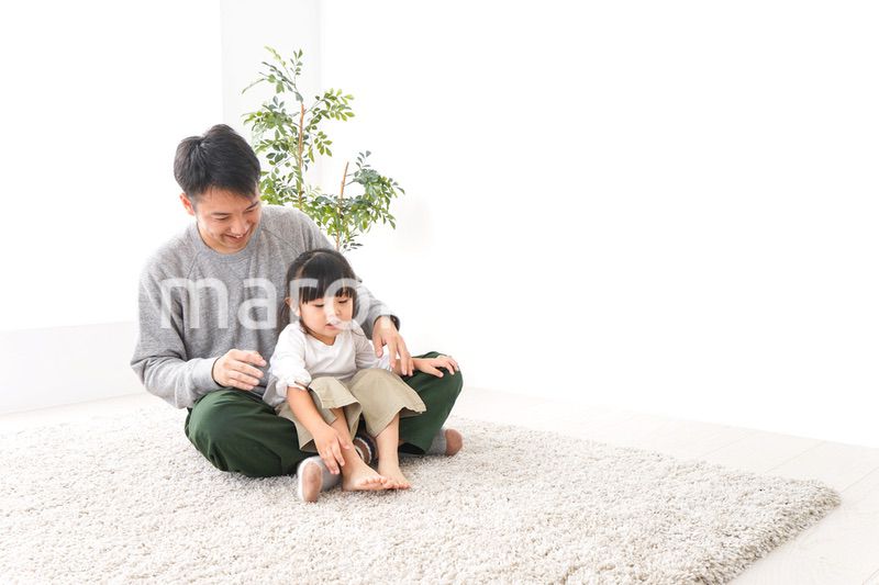 女の子とお父さん