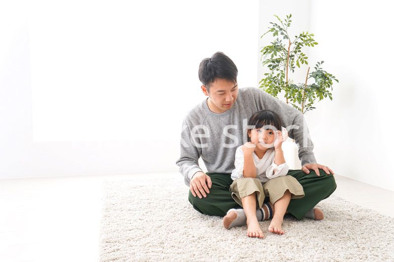 女の子とお父さん