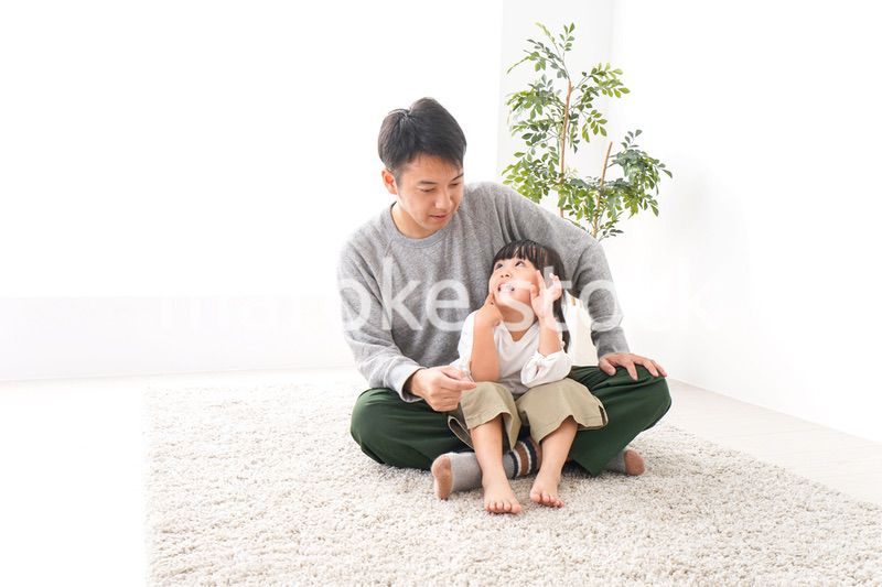 女の子とお父さん