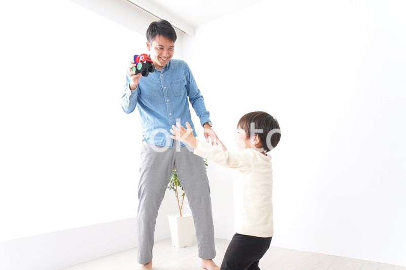 お父さんと息子・イクメン