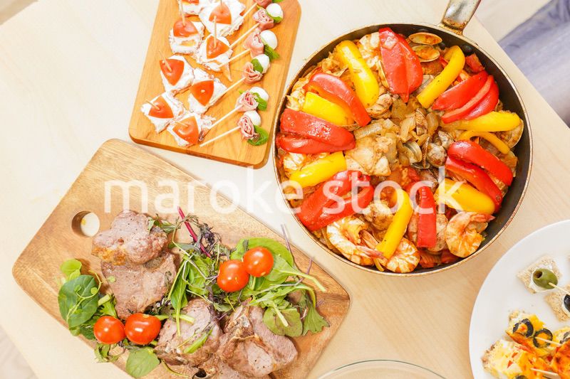 手作りのディナーパーティ