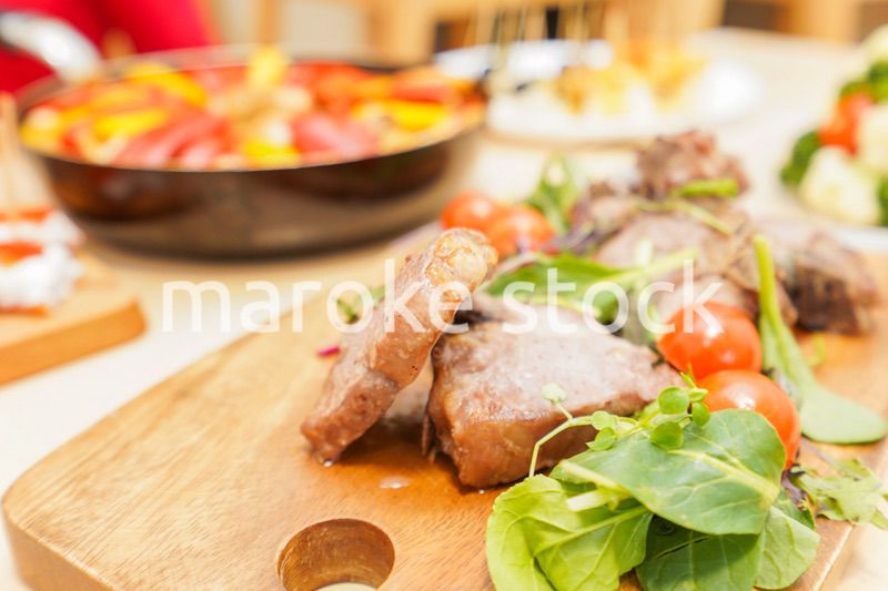 手作りのディナーパーティ