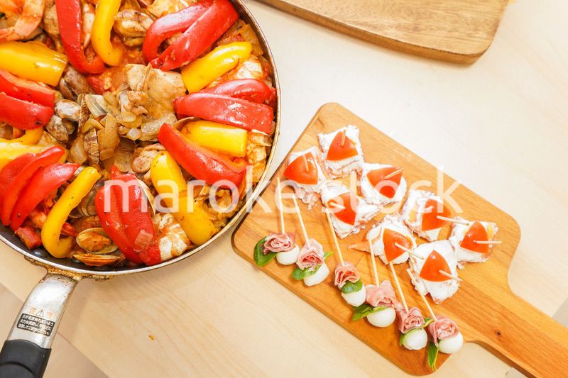 手作りのディナーパーティ