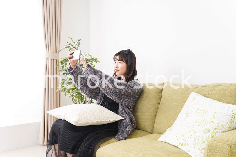 Young vloger streaming her content