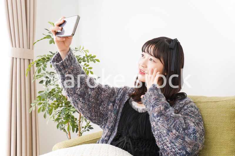 Young vloger streaming her content