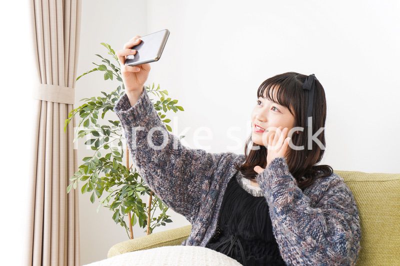 Young vloger streaming her content
