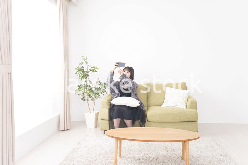 Young vloger streaming her content