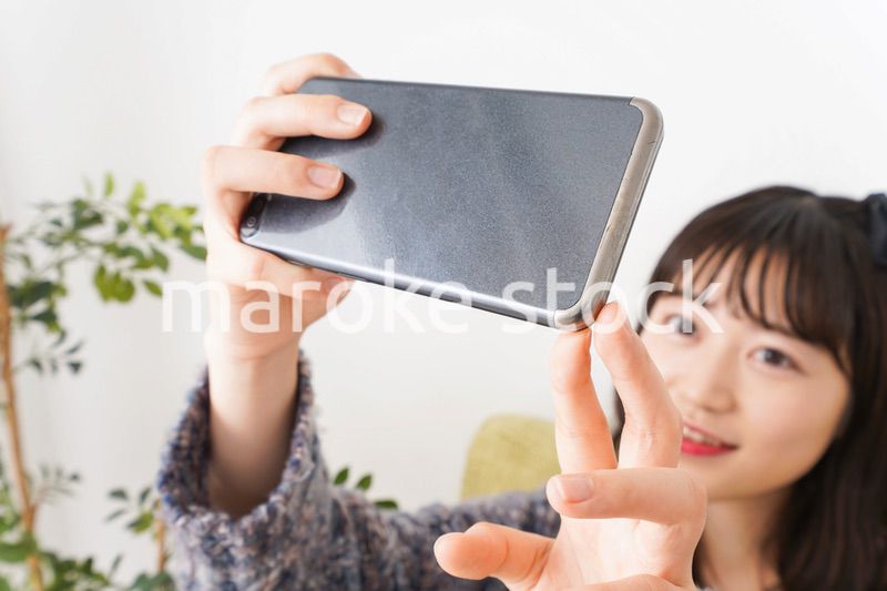 Young vloger streaming her content