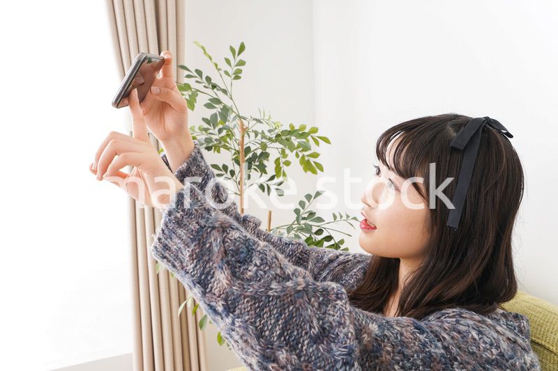 Young vloger streaming her content