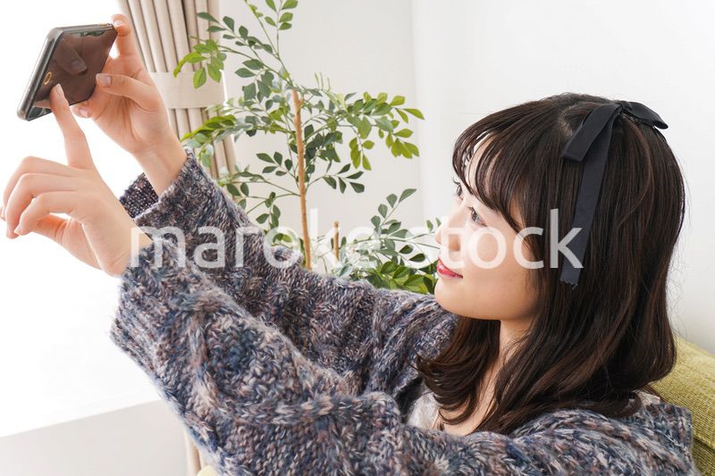 Young vloger streaming her content