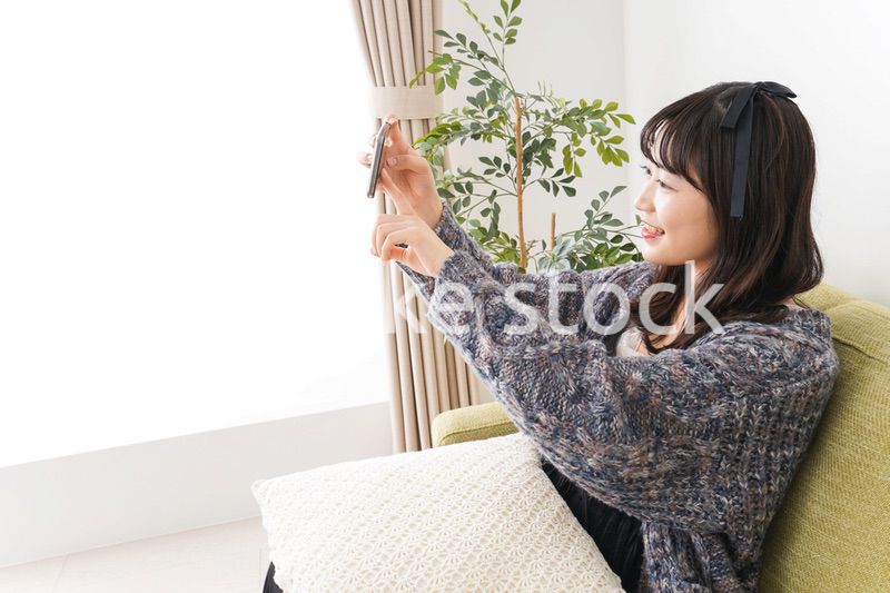 Young vloger streaming her content