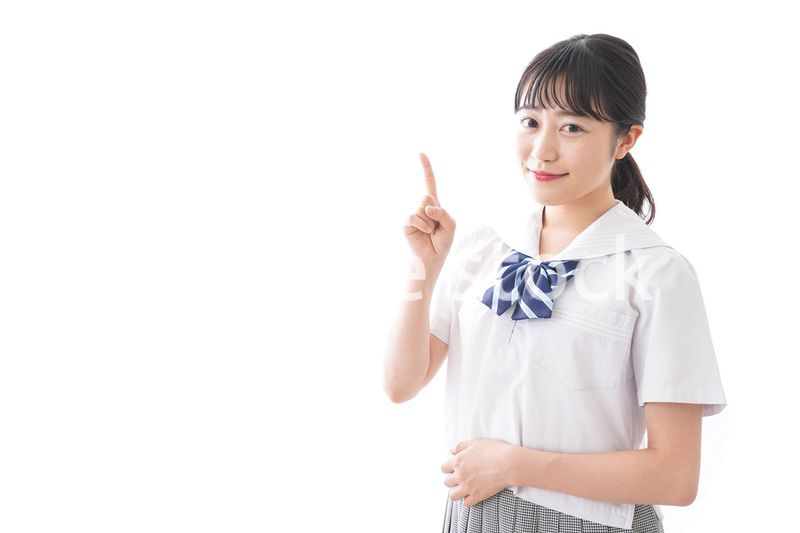 ポイントを指差す学生