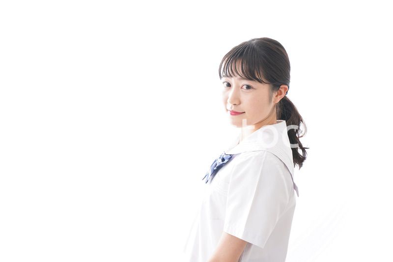 笑顔の若い学生