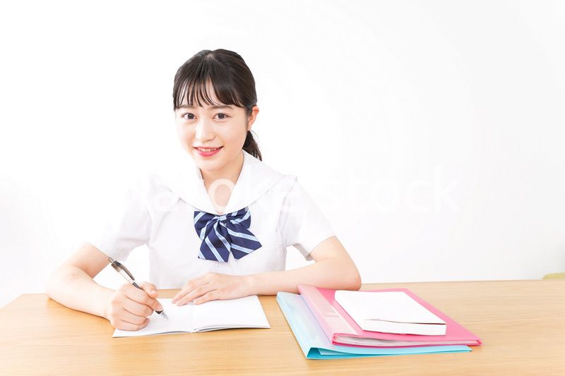 Young woman studying