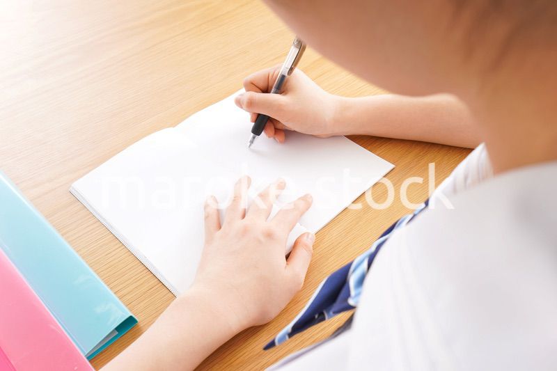 Young woman studying
