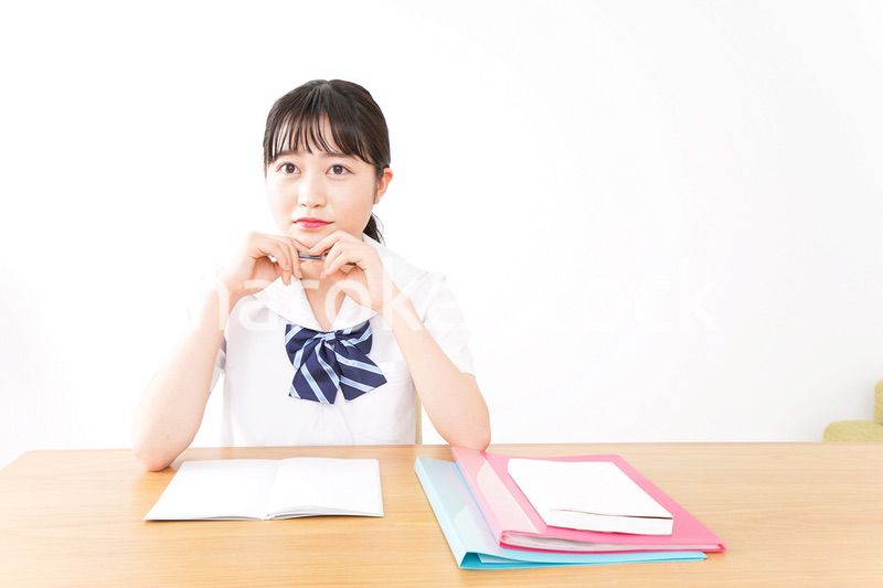 Young woman studying