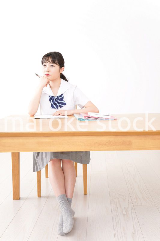 Young woman studying