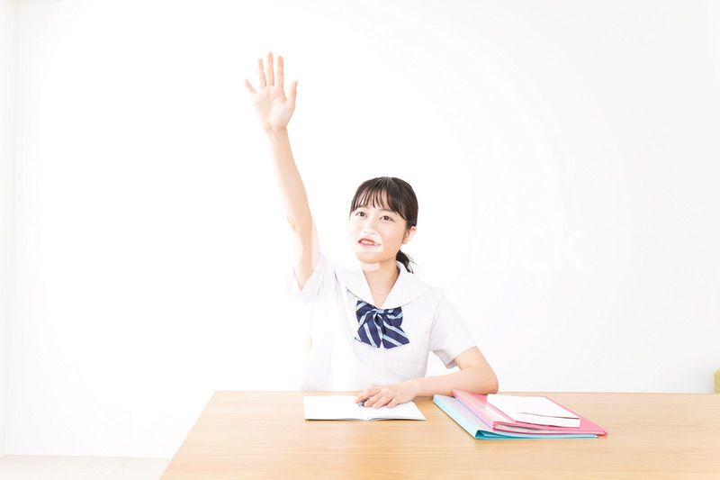 Young woman studying
