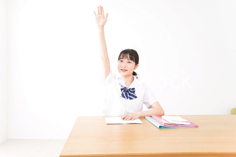 Young woman studying