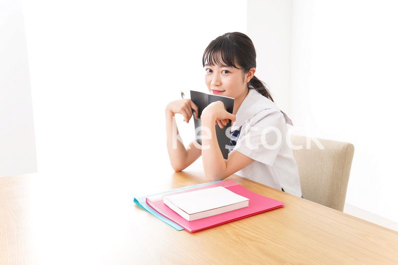 Young woman studying