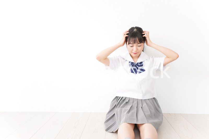 Young student having trouble