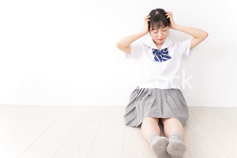 Young student having trouble