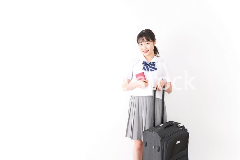 Young student study abroad