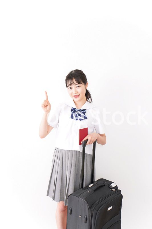 Young student study abroad