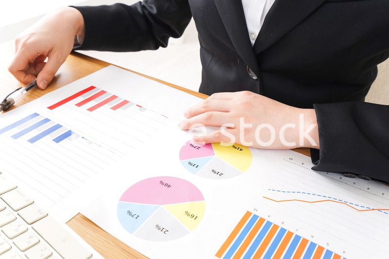 Young business woman at office