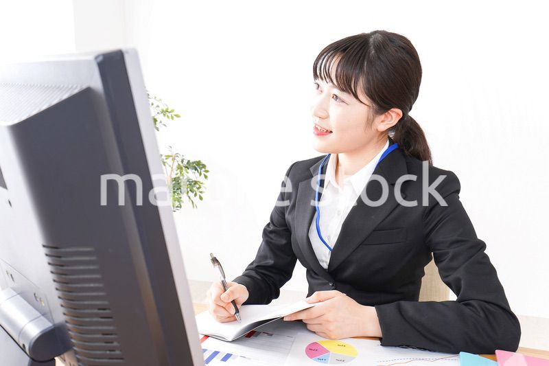 Young business woman at office