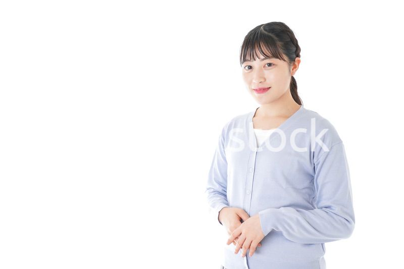 笑顔の若い女性ポートレート