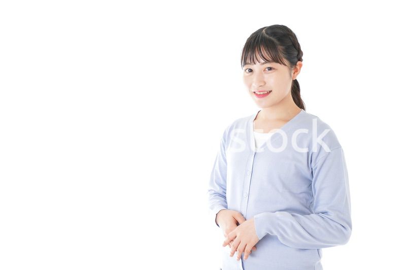 笑顔の若い女性ポートレート