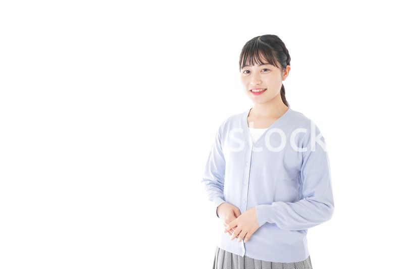 笑顔の若い女性ポートレート