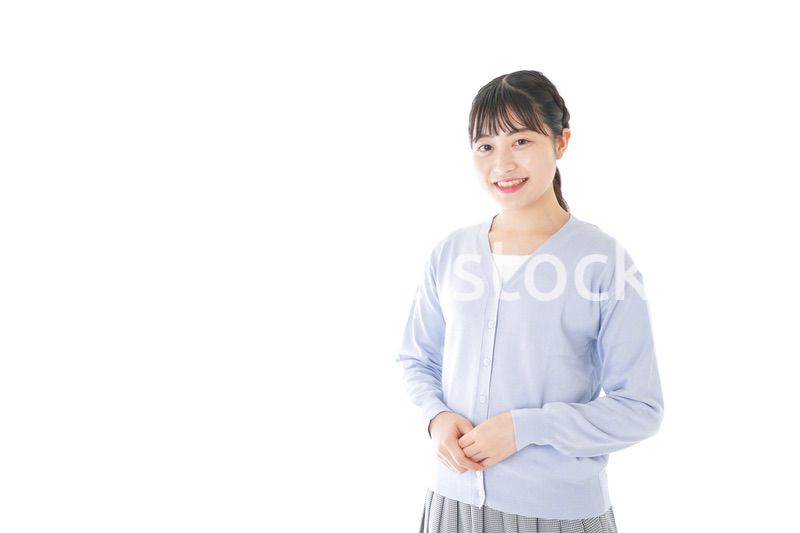 笑顔の若い女性ポートレート