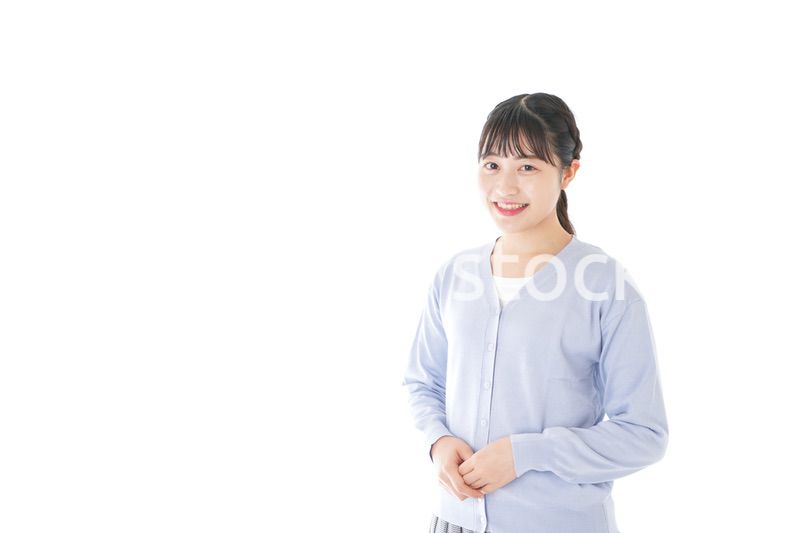 笑顔の若い女性ポートレート