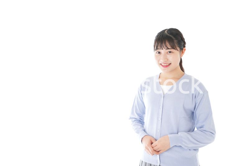 笑顔の若い女性ポートレート