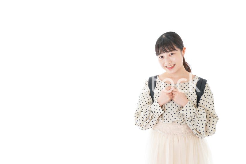 笑顔の若い女性ポートレート