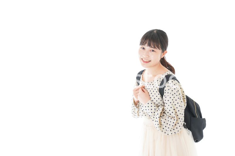 笑顔の若い女性ポートレート