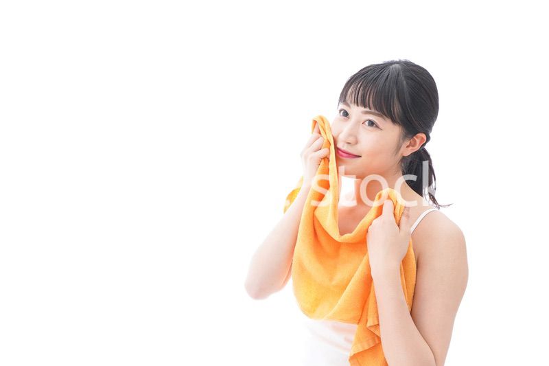 お風呂上がりの女性