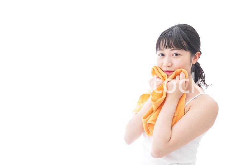 お風呂上がりの女性